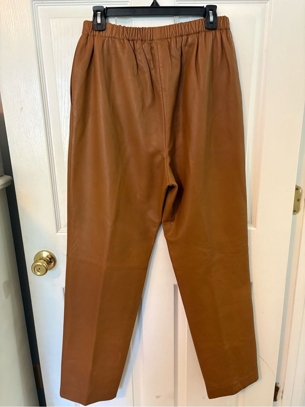Nordstrom Brown Genuine Leather Pants - Picture 2 of 7